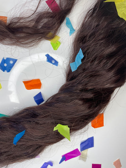 DARK BROWN WAVY PONYTAIL