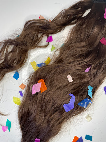 NATURAL BROWN STRAIGHT PONYTAIL